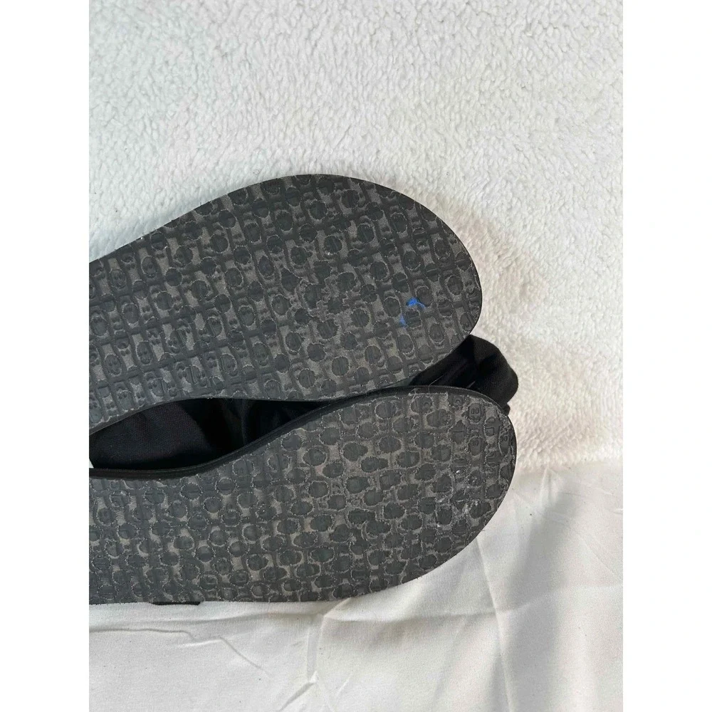 Sanuk Yoga Sling 2 Black Fabric Thong Sandals SWS10001 Womens Size 7
